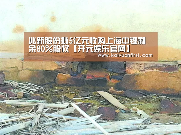 兆新股份拟5亿元收购上海中锂剩余80%股权【开元娱乐官网】(图1) 开元娱乐官网